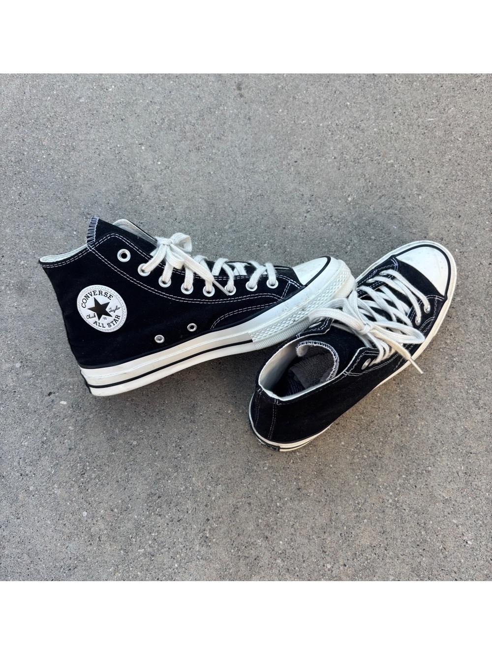 New Converse Chuck 70 High Black Egret 162050C Men’s Size 9